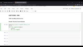 LeetCode 1365 | How Many Numbers Are Smaller Than the Current Number | Python Solution