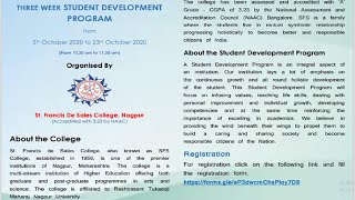 Three Week Student Development Programme