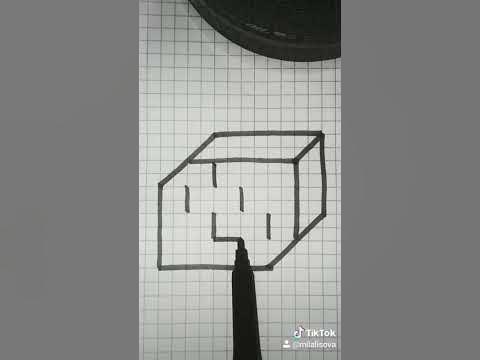 Рисунки по клеточкам иллюзия - YouTube