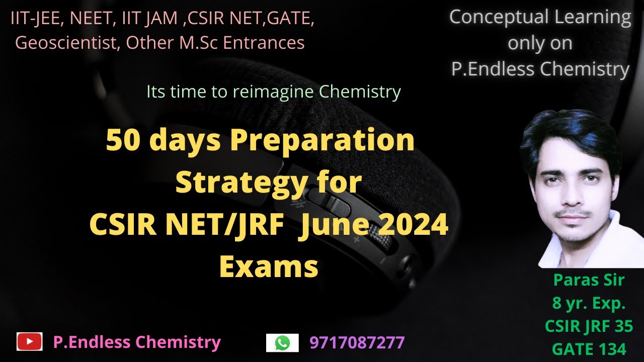 50 days preparation strategy for CSIR NET/JRF june 2024 Exam.#chemistry ...