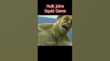 Hulk Joins Squid Game|| #hulk #marvel #squidgames #shorts