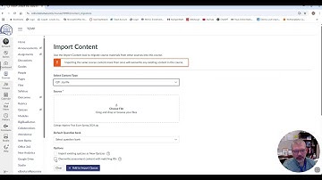 How to export a test from the new version of TestGen and import the test into Canvas.