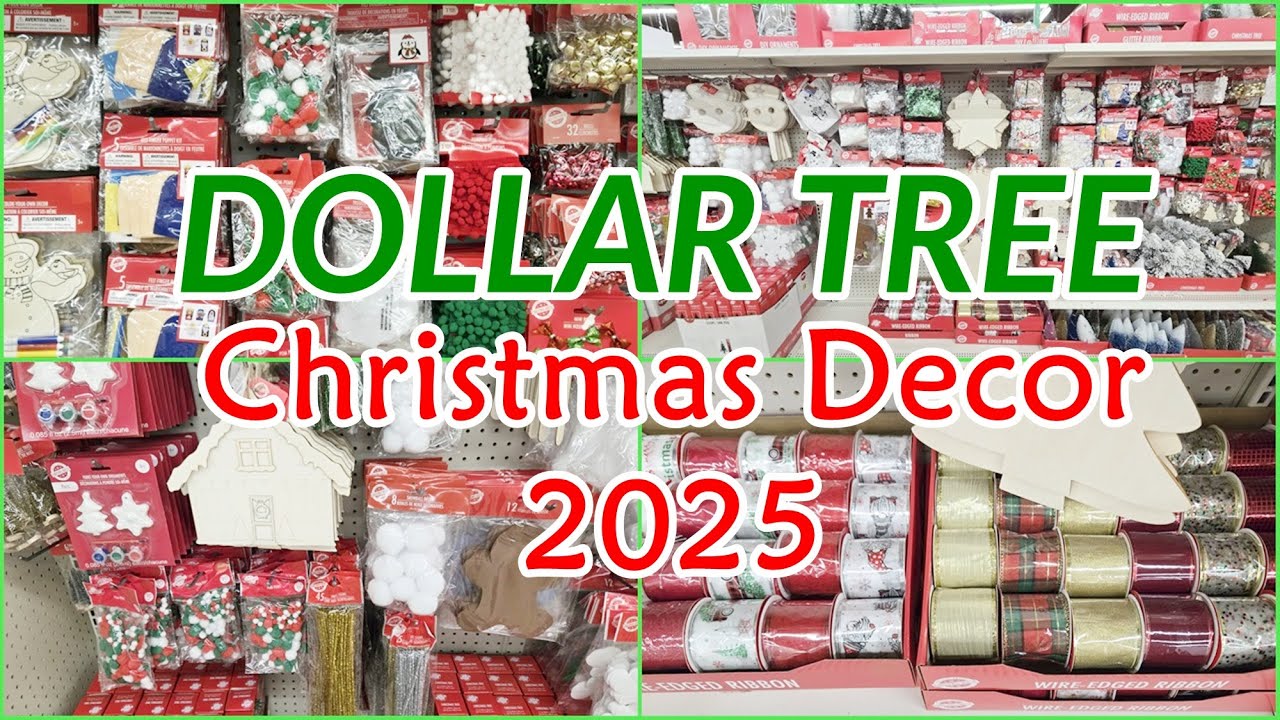 DOLLAR TREE CHRISTMAS DECOR 2025 SNEAK PEEK SHOP WITH ME