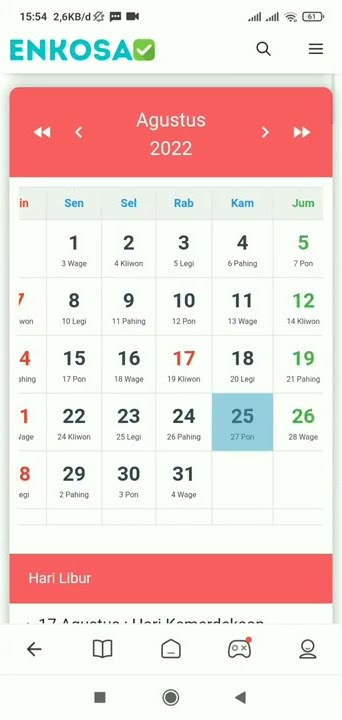 Kalender Jawa Agustus 2022 Lengkap Wuku Weton & Hari Pasaran