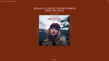 taylor swift - message in a bottle (taylor