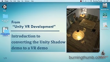 Introduction to converting the Unity Shadow demo to a VR demo