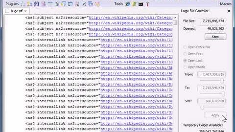 EmEditor Text Editor Large File Controller Feature