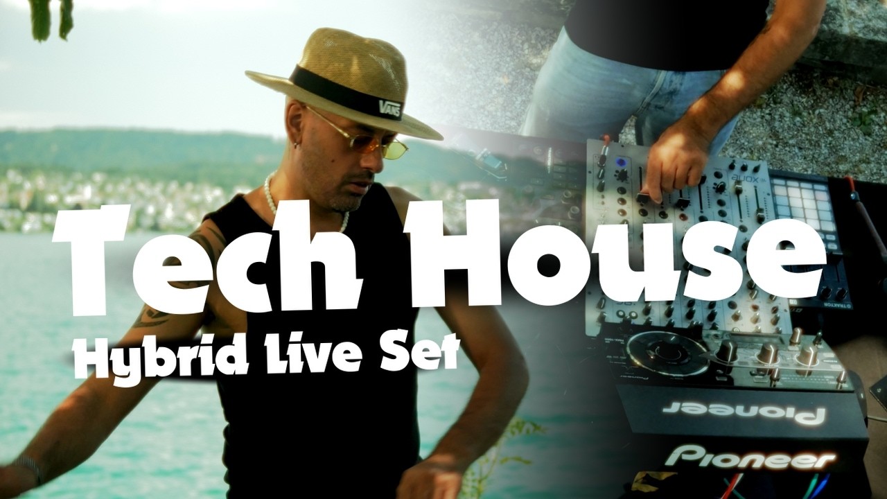 Tech House at a lake | Hybrid live set