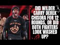 Deontay Wilder Is Back After Beating Derek Chisora | Did Wilder Hold Back On Getting The KO?