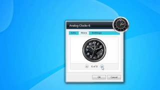 Analog Clocks 6 Windows 7 Sidebar Gadget