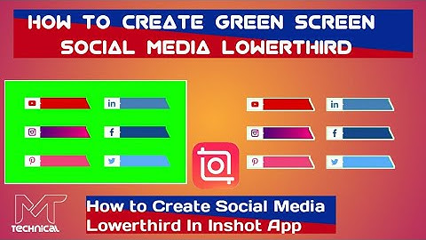How to Create Green Screen Social Media Lowerthird In Inshot App || How to Create Animated Lowrthird