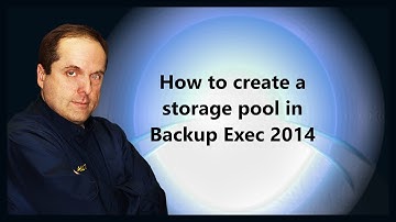 How to create a storage pool in Backup Exec 2014