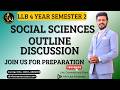 LLB 4 Years Semester 2 | Social Sciences Outline Discussion | Complete Overview | Alvi Law Academy