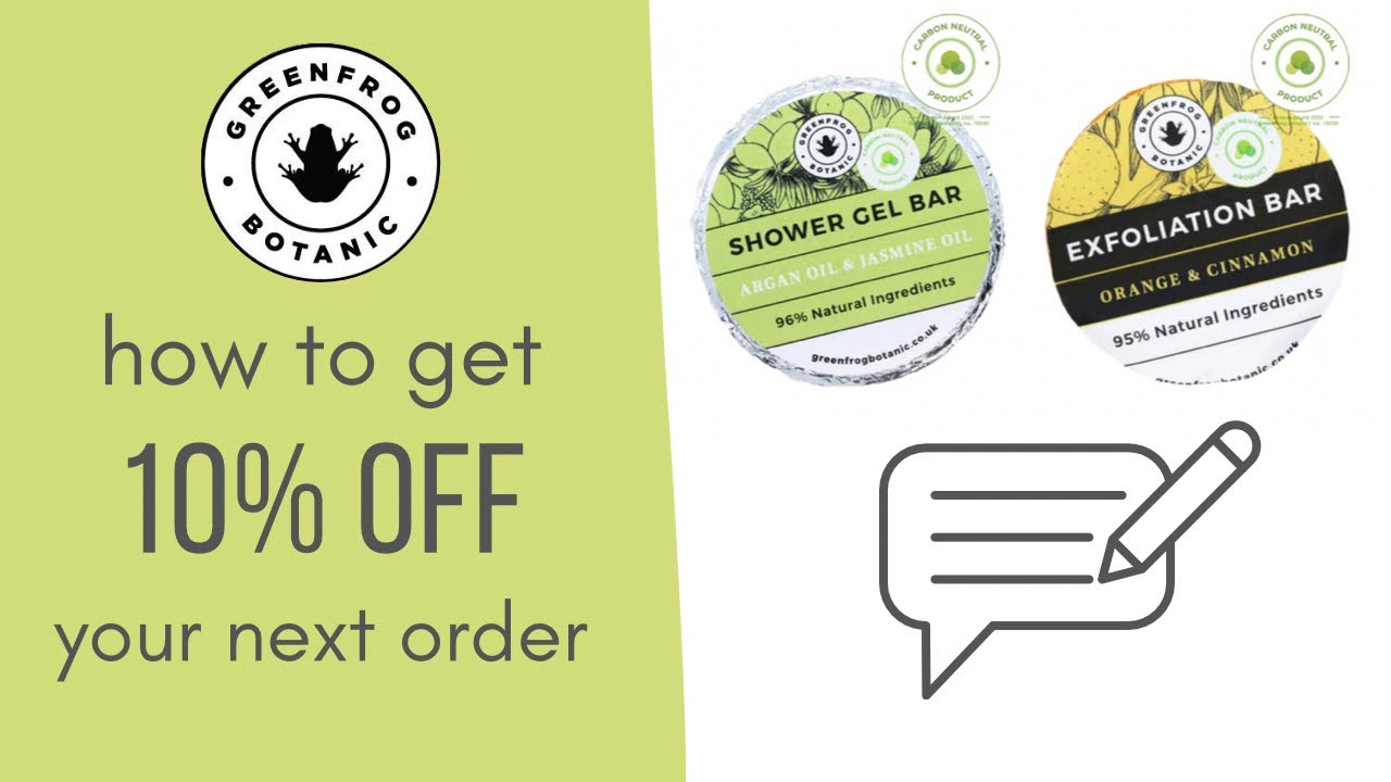 Want 10 off? Greenfrog Botanic YouTube