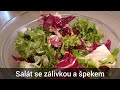 Salát se zálivkou a špekem - recept