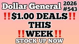 Information 2026#543‼️Dollar General Couponing‼️$1.00 DEALS‼️THIS WEEK‼️STOCK UP NOW‼️MUST WATCH👀👀 News