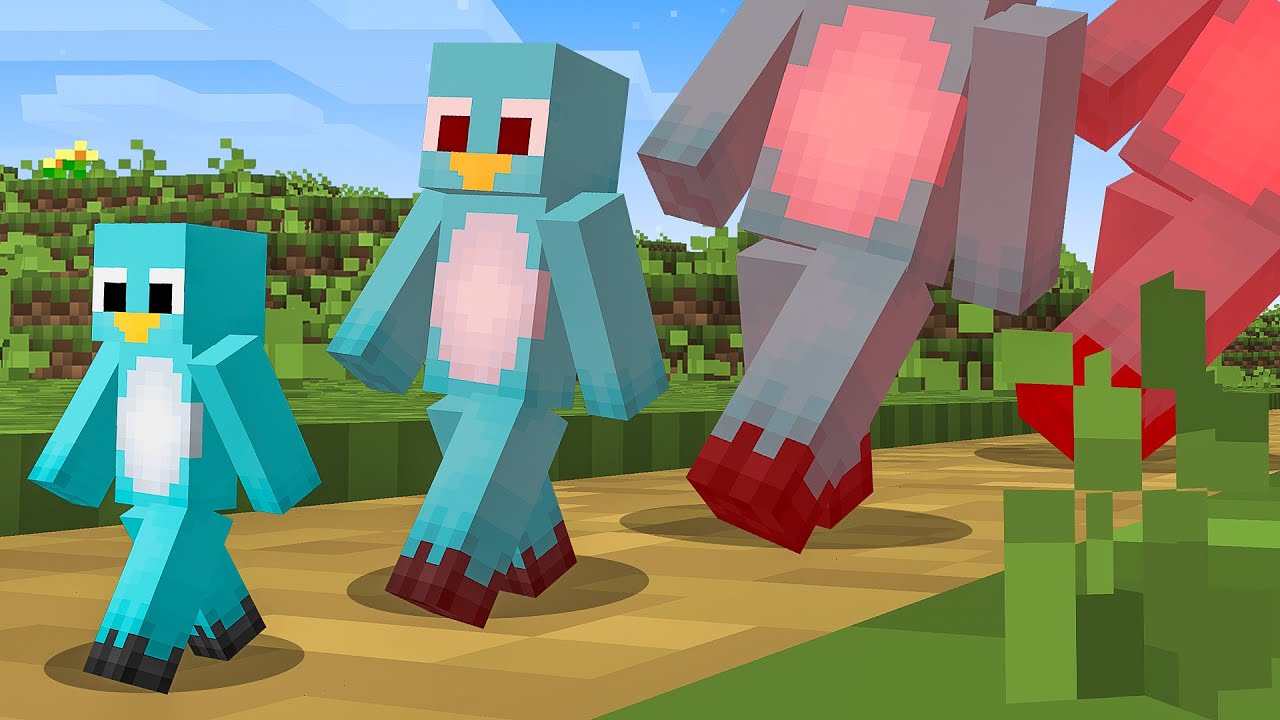 Minecraft, But Damage = More Tiny