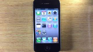 iPhone 4 running iOS 4.3.5 (2017)