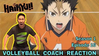 HAIKYUU S1 E16 VOLLEYBALL COACH REACTION - Winners And Losers