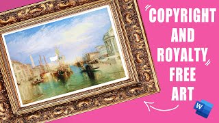 Royalty and copyright free art for your wall  Customise in Word