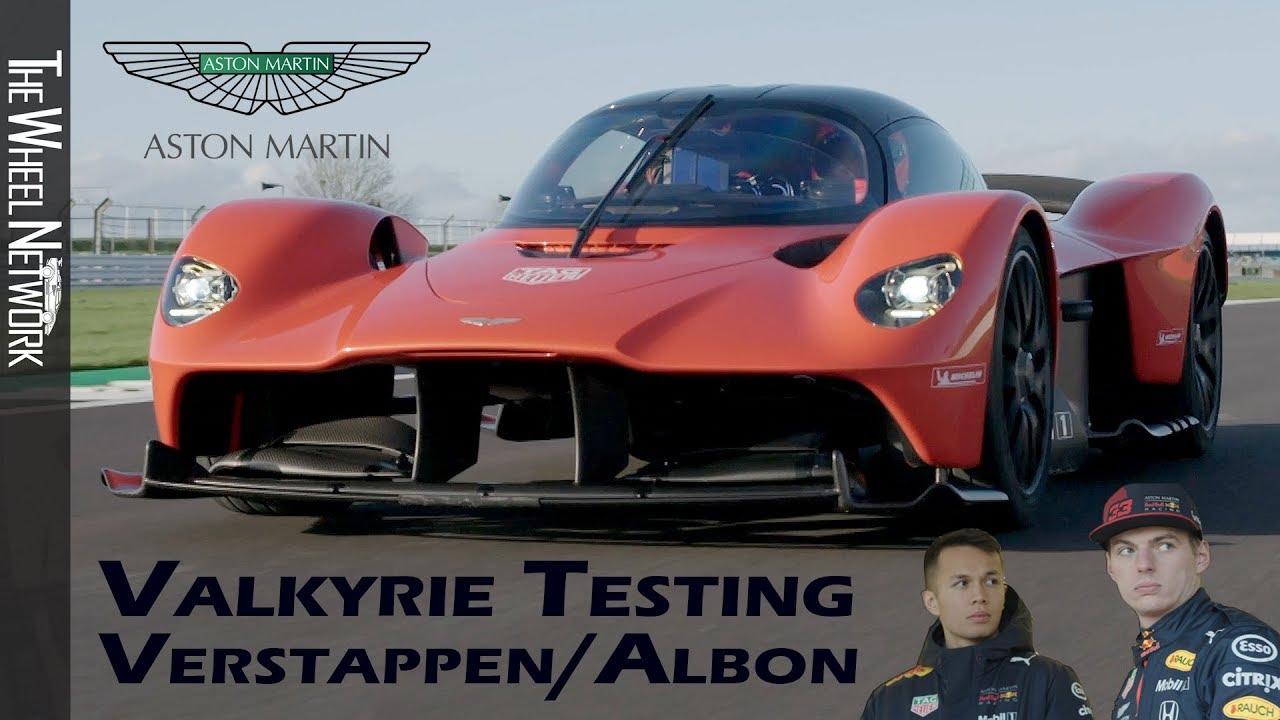 Aston Martin Valkyrie testing with Max Verstappen and Alex Albon