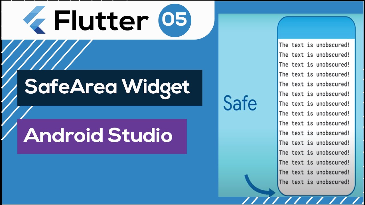 05. What is Safearea widget? Use Safearea in Flutter App Android Studio ...