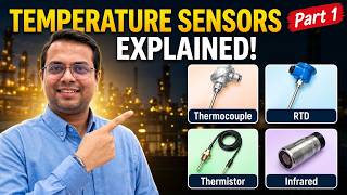 Temperature Measurement : Part1|Temperature Sensors Explained! 🌡️#rtd #thermocouple #pt100 #infrared
