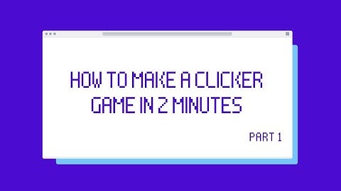 Clicker Game in Unity - in 2 MINUTES