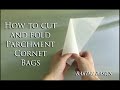 Folding Parchment Paper Cones