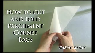 Folding Parchment Paper Cones