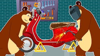 The Bear Garage: Repairing and renewing accidented motorbikes ||Impressive techniques are revealed
