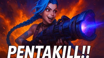 Jinx PENTAKILL 🔥 | League of Legends Insane SPACE GLIDING VS STANDSTILL NO HANDS |