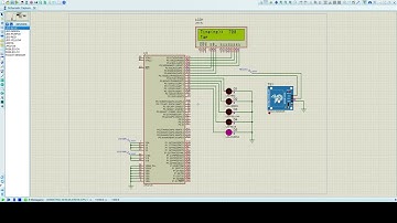 proteus simulation | Tap-Sensor | LED | ARM7 LPC2129 | LCD 16x2 Display