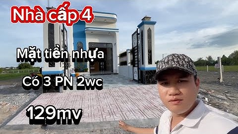 NHÀ CẤP 4 MẶT TIỀN NHỰA CÓ 3 pn 2wc xe hơi đậu trong sân✅cần giuộc-LA