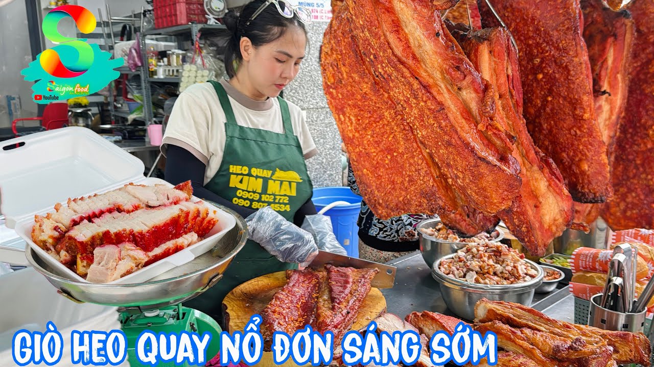 🟢Nổ đơn 3 cái giò heo quay liên tiếp sáng sớm quá đã