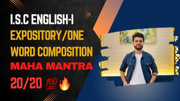 How to Write a Perfect 20/20 Expository Composition | ISC English-1| Aryan Tutorials |