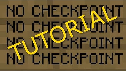 No Checkpoint - Walkthrough | Minecraft Map