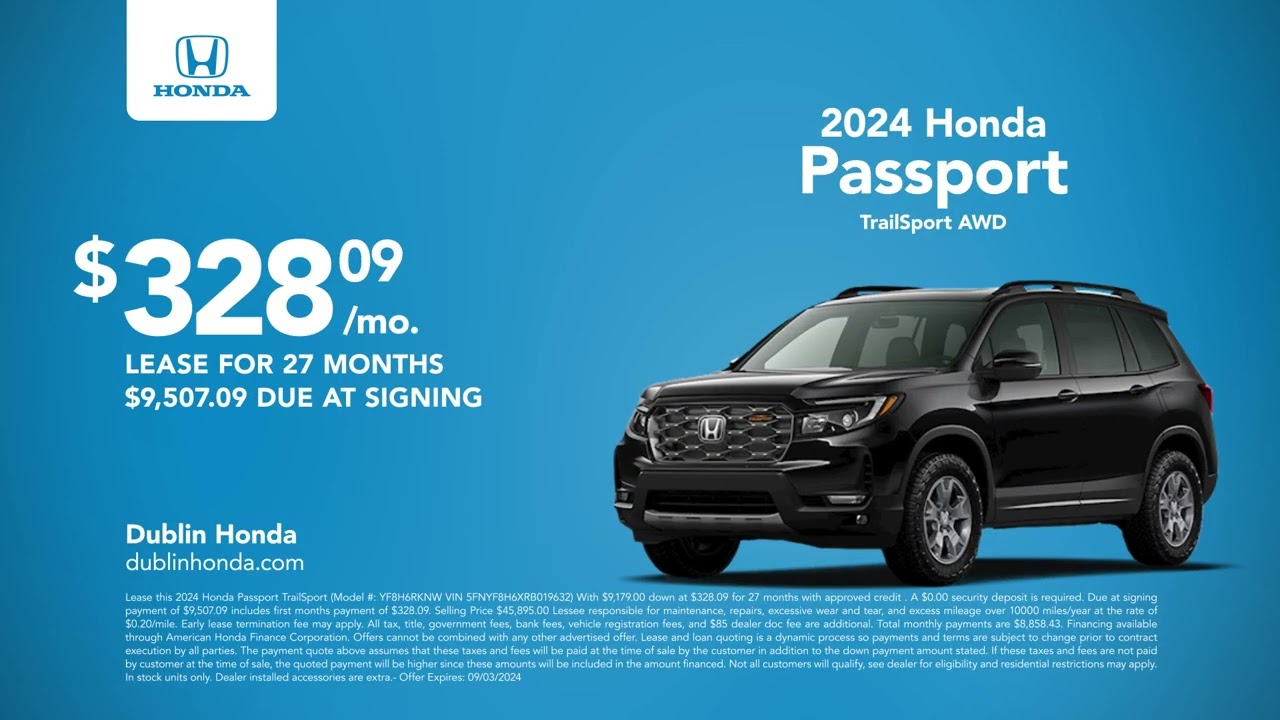 Honda Passport 07/28/2024 4115949