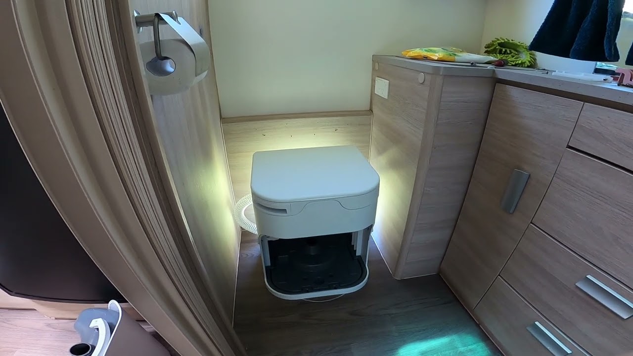 OGO Composting toilet install, Jayco Outback Caravan, remove old toilet, install new, off grid
