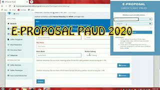 CARA PENGAJUAN BANTUAN E-PROPOSAL PAUD TAHUN 2020