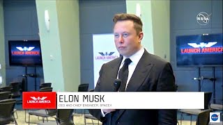 DM 2 Full Interview with Elon Musk and Jim Bridenstine by Derrol Nail from NASA