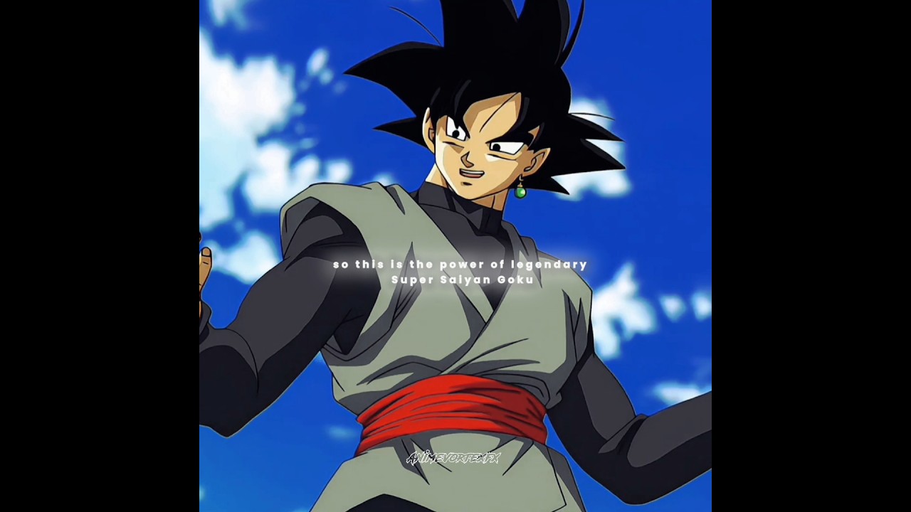 "The power of the Legendary Super Saiyan Goku" Goku Black Edit 
