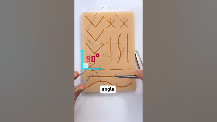 How to suture like a plastic surgeon!