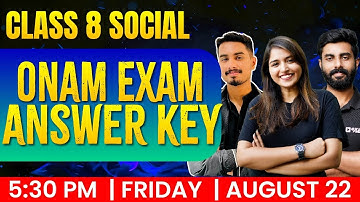 Class 8 Social Onam Exam Answerkey Analyais | Exam Winner