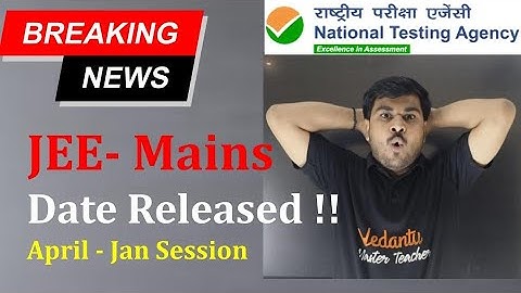 📢 JEE Mains 2026 Exam Date Released! | Latest Update by Om Jadhav Sir | JEEMains 2026