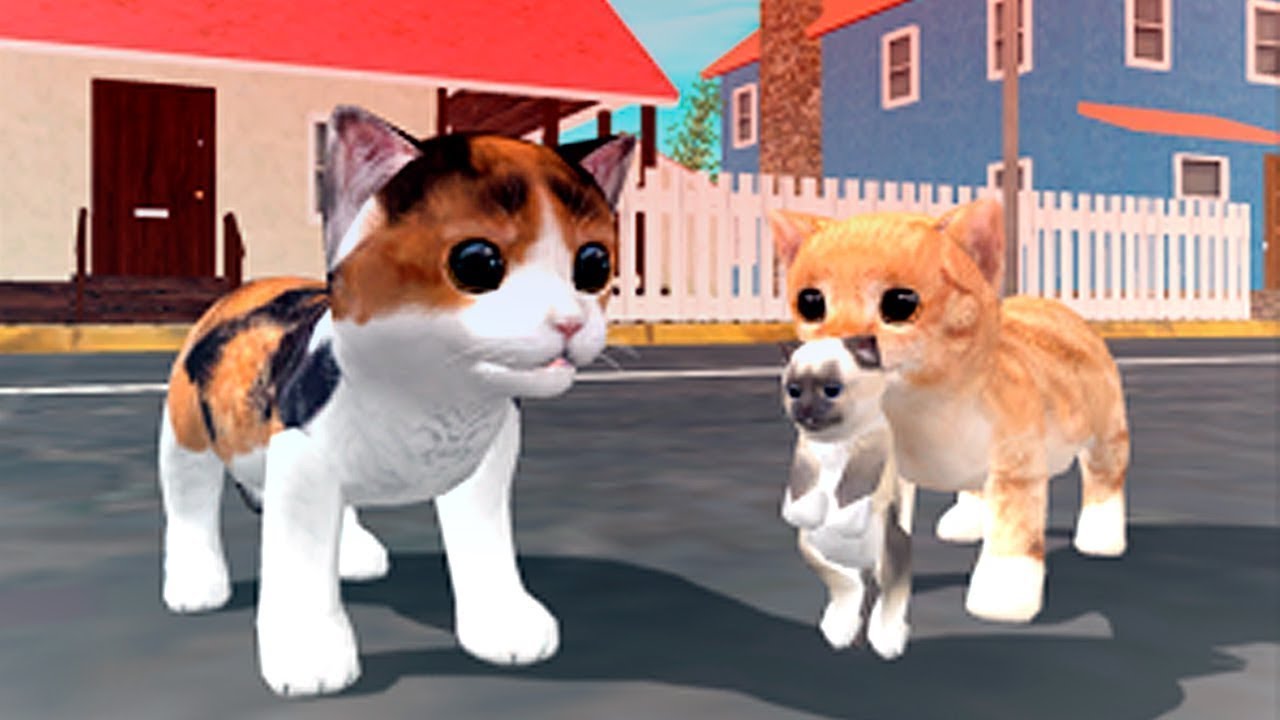 СИМУЛЯТОР Маленького КОТЕНКА 1 Кошечка Анджела и Кот Том