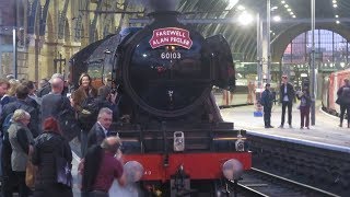 60103 Flying Scotsman  Kings Cross | Farewell Alan Pegler  13.10.18