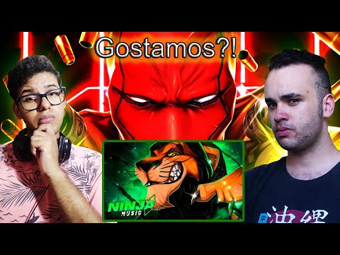 REACT 2 em 1  Ninja Raps Capuz Vermelho (Batman) - Justiça |  Scar (O Rei Leão) - Rei