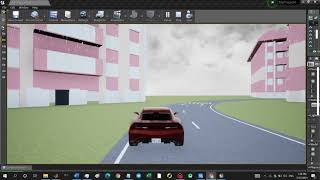 Intergration of MATLAB vehicle model with 3D virtual environment using RoadRunner and Unreal Editor screenshot 1
