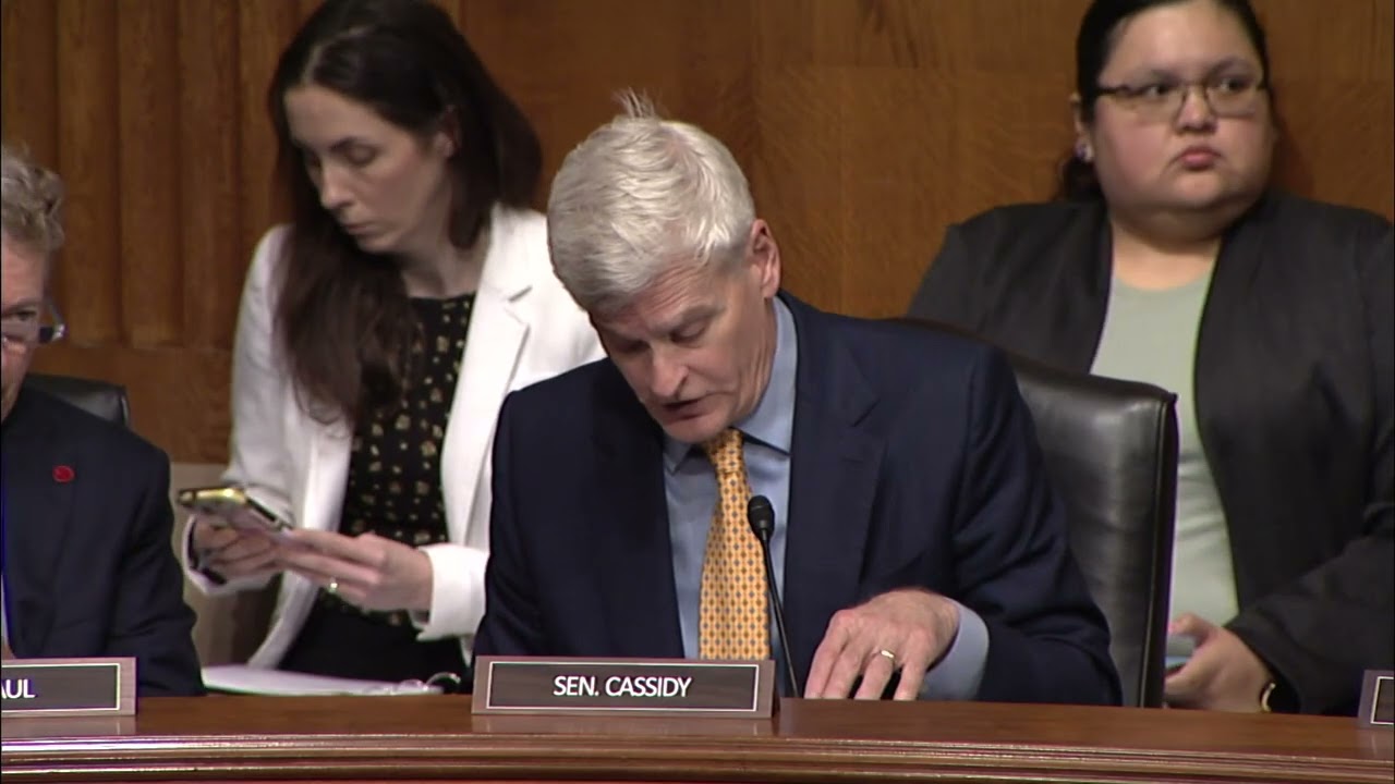 Ranking Member Cassidy Delivers Remarks During Committee Markup of Partisan Labor Bills